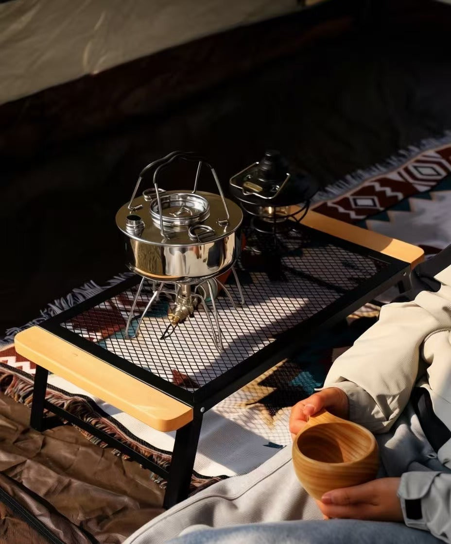 Fold‑Away Heat‑Safe Mesh Table