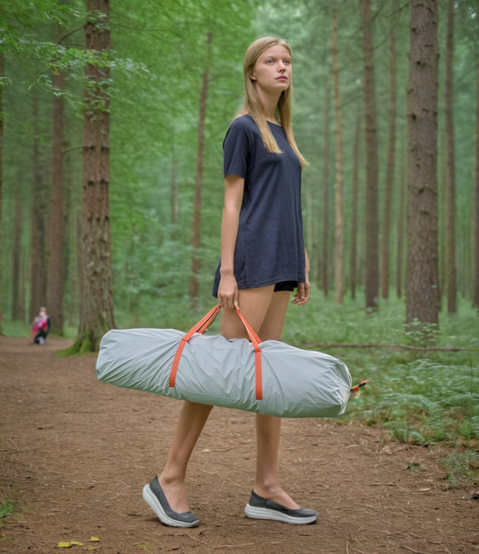 Tent With Hexagon Tarp